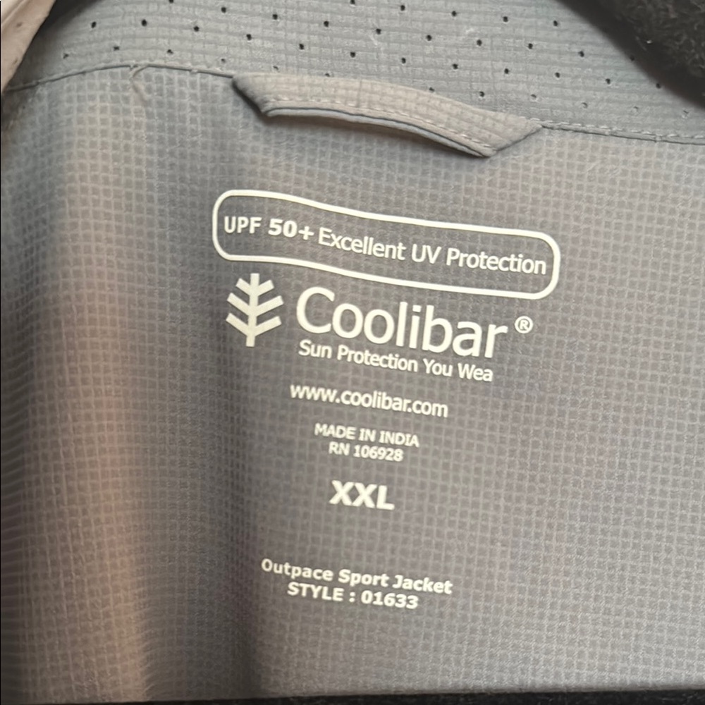Coolibar UV UPF 50+ Outdoor Hiker Men’s Jacket Size XXL - Picture 11 of 12